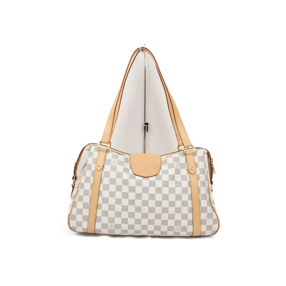 Louis Vuitton handbag Azur White Damier tote Stresa bag canvas